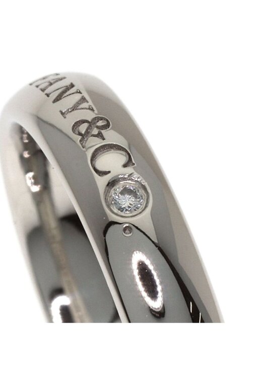 Tiffany & Co. diamond platinum half eternity wedding band  Tiffany & Co Band Ring Diamond